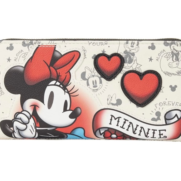 NWT Minnie Mouse Tattoo Wallet - Picture 1 of 4